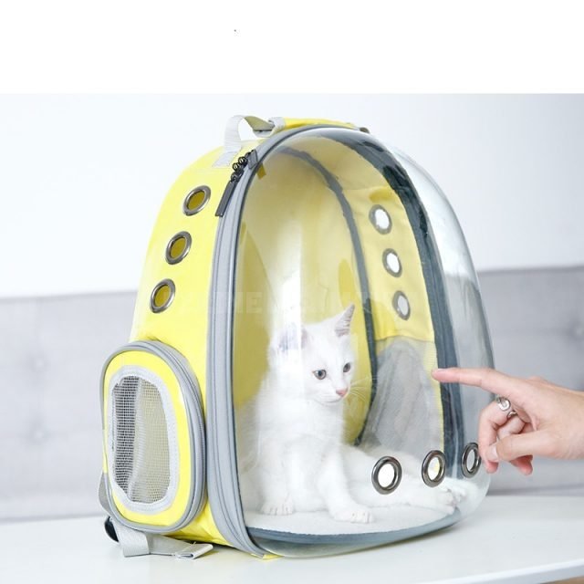 5 Colors Breathable Small Pet Carrier Bag for dog cat Portable Pet Outdoor Transparent Travel Backpack Dog Cat Carrying Cage